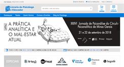Desktop Screenshot of livrariadopsicologo.com.br